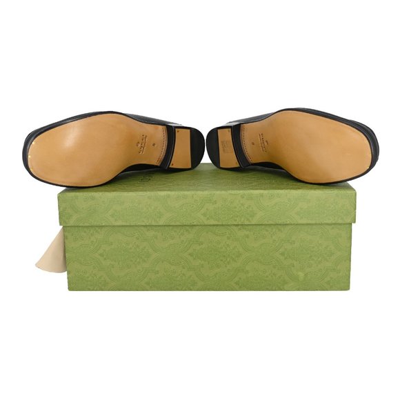 Gucci Men's 673819 Wislet Horsebit Web Leather Loafers - Picture 8 of 8